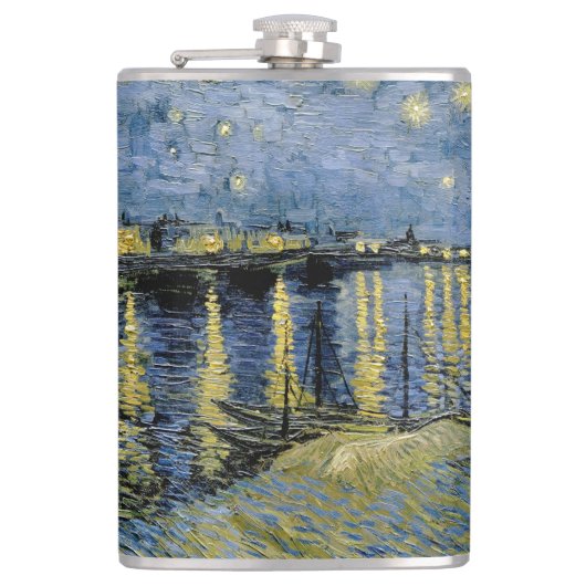 Sterrennacht Vincent van Gogh Heupfles (Voorkant)