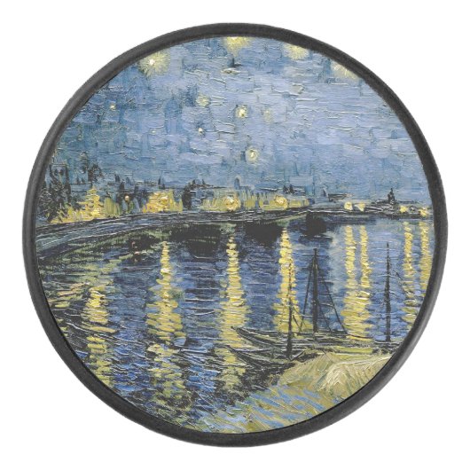 Sterrennacht Vincent van Gogh Hockey Puck (Voorkant)