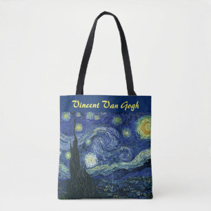 Sterrennacht Vincent van Gogh Impressionist Art Tote Bag