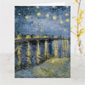 Sterrennacht Vincent van Gogh Kaart (Gele Bloem)