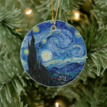 Sterrennacht | Vincent Van Gogh Keramisch Ornament<br><div class="desc">Sterrennacht (1889) van de Nederlandse kunstenaar Vincent Van Gogh. Origineel kunstwerk is een olie op doek die een energieke post-impressionistische nachtelijke hemel in huiden van blauw en geel weergeeft. Gebruik de ontwerphulpmiddelen om douanetekst toe te voegen of het afbeelding te personaliseren.</div>