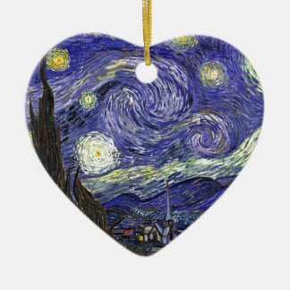 Sterrennacht, Vincent Van Gogh. Keramisch Ornament
