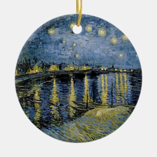 Sterrennacht Vincent van Gogh Keramisch Ornament (Voorkant)