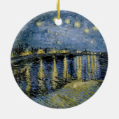 Sterrennacht Vincent van Gogh Keramisch Ornament (Achterkant)