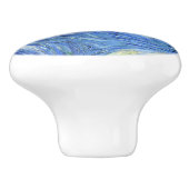 Sterrennacht Vincent van Gogh Keramische Knop (Zijkant)