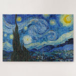 Sterrennacht | Vincent Van Gogh Legpuzzel<br><div class="desc">Sterrennacht (1889) van de Nederlandse kunstenaar Vincent Van Gogh. Origineel kunstwerk is een olie op doek die een energieke post-impressionistische nachtelijke hemel in huiden van blauw en geel weergeeft. Gebruik de ontwerphulpmiddelen om douanetekst toe te voegen of het afbeelding te personaliseren.</div>