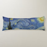 Sterrennacht Vincent van Gogh Lichaamskussen<br><div class="desc">Deze mooie, mooie kunststofkussen shows een deel van het beroemde schilderij van Vincent van Gogh van de postpressionistische schilder, "De Sterrennacht". Van Gogh schilderde tijdens zijn verblijf in het asiel van Saint Remy in de jaren tachtig de rolheuvels en de cyperbomen die hij uit zijn raam zag. Hij voegde ook...</div>
