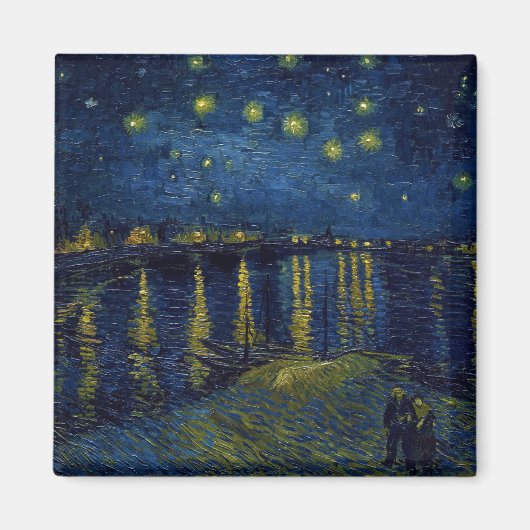Sterrennacht Vincent van Gogh Magneet (Voorkant)