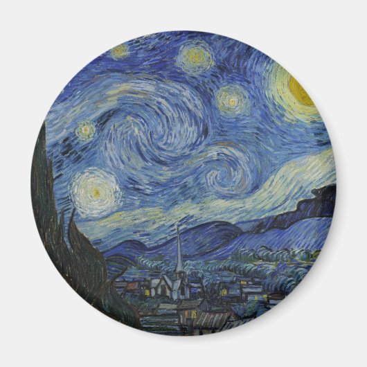 Sterrennacht Vincent van Gogh Magneet (Voorkant)