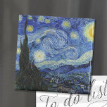 Sterrennacht | Vincent Van Gogh Magneet<br><div class="desc">Sterrennacht (1889) van de Nederlandse kunstenaar Vincent Van Gogh. Origineel kunstwerk is een olie op doek die een energieke post-impressionistische nachtelijke hemel in huiden van blauw en geel weergeeft. Gebruik de ontwerphulpmiddelen om douanetekst toe te voegen of het afbeelding te personaliseren.</div>