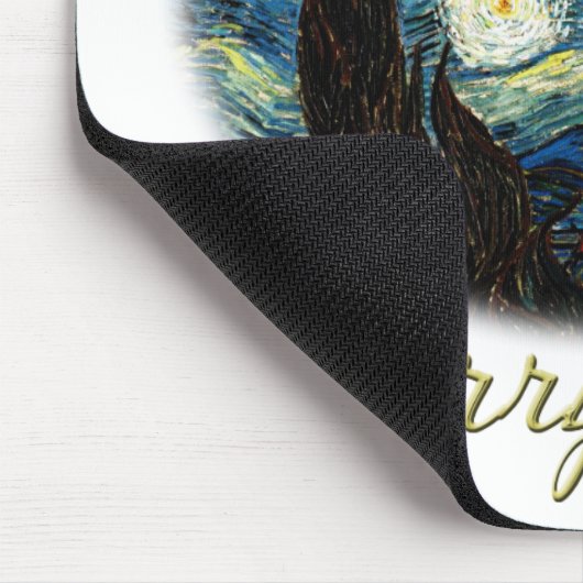 Sterrennacht, Vincent Van Gogh. Muismat (Hoek)