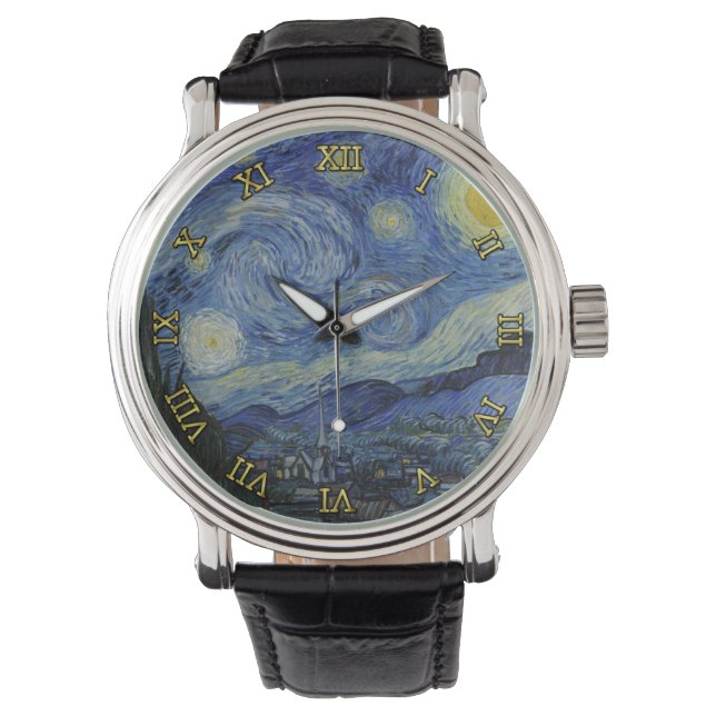 Sterrennacht Vincent van Gogh Painting Horloge (Voorkant)