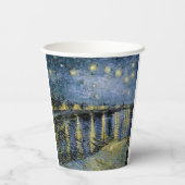 Sterrennacht Vincent van Gogh Papieren Bekers (Achterkant)