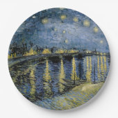 Sterrennacht Vincent van Gogh Papieren Bordje (Voorkant)