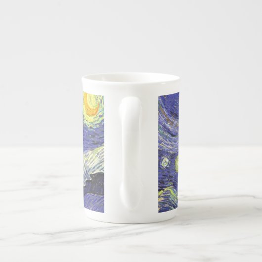 Sterrennacht, Vincent Van Gogh. Porselein Kop (Achterkant)