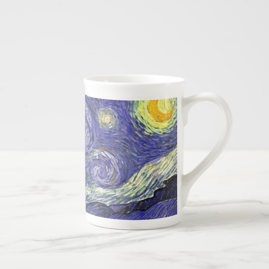 Sterrennacht, Vincent Van Gogh. Porselein Kop (Rechts)