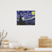 Sterrennacht, Vincent Van Gogh. Poster (Keuken)