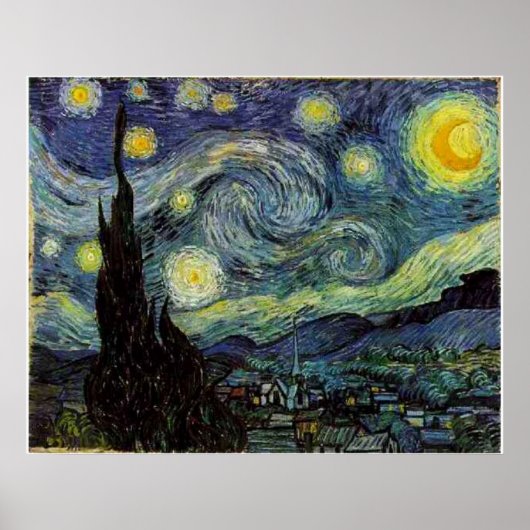 Sterrennacht Vincent van Gogh Poster (Voorkant)