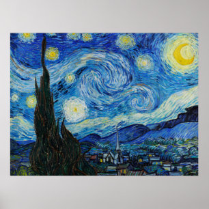 Sterrennacht Vincent Van Gogh Poster