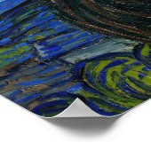 Sterrennacht Vincent Van Gogh   Poster (Hoek)