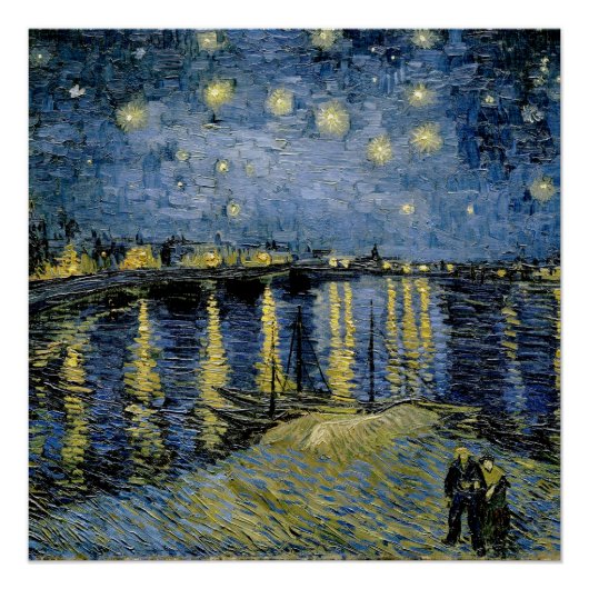 Sterrennacht Vincent van Gogh Poster (Voorkant)