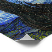 Sterrennacht Vincent van Gogh Poster (Hoek)