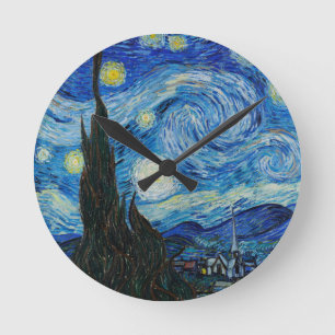 Sterrennacht Vincent Van Gogh Ronde Klok