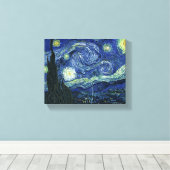 Sterrennacht Vincent van Gogh  schilderkunst Canvas Afdruk (Insitu (Houten vloer))