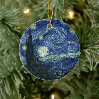 Sterrennacht Vincent van Gogh  schilderkunst Keramisch Ornament