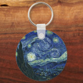 Sterrennacht Vincent van Gogh  schilderkunst Sleutelhanger (Voorkant)