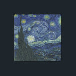 Sterrennacht Vincent van Gogh  schilderkunst Stenen Magneet<br><div class="desc">Vincent van Gogh (Nederlands, 1853 - 1890) Sterrennacht, 1889, Oil on canvas Unframed: 73 × 92 cm (28, 7 × 36, 2 inch) Dit schilderij toont het uitzicht uit het oostwaarts gerichte raam van de asielkamer van Van Gogh op Saint-Rémy-de-Provence, en voegt er aan toe geïdealiseerd dorp. Het is sinds...</div>