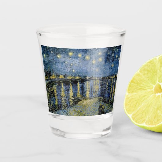 Sterrennacht Vincent van Gogh Shot Glas (Voorkant)
