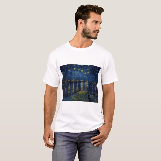Sterrennacht Vincent van Gogh T-shirt (Voorkant volledig)