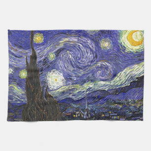 Sterrennacht, Vincent Van Gogh. Theedoek