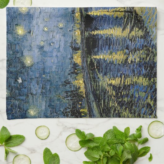 Sterrennacht Vincent van Gogh Theedoek (Gevouwen)