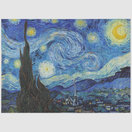 Sterrennacht Vincent van Gogh Tissuepapier (Voorkant)