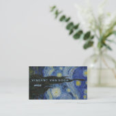 Sterrennacht Vincent van Gogh Visitekaartje (Staand voorkant)
