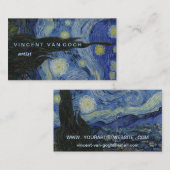 Sterrennacht Vincent van Gogh Visitekaartje (Voorkant / Achterkant)