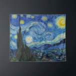 Sterrennacht | Vincent van Gogh Wandkleed<br><div class="desc">Sterrennacht (1889) van de Nederlandse kunstenaar Vincent Van Gogh. Origineel kunstwerk is een olie op doek die een energieke post-impressionistische nachtelijke hemel in huiden van blauw en geel weergeeft. Gebruik de ontwerphulpmiddelen om douanetekst toe te voegen of het afbeelding te personaliseren.</div>