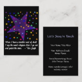 Sterrennacht Visitekaartje (Voorkant / Achterkant)