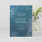 Sterrennacht voor repetitie diner kaart (Staand voorkant)