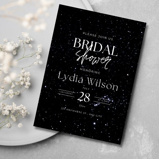 Sterrennacht Vrijgezellenfeest Hemelse uitnodiging