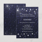 Sterrennacht Vrijgezellenfeest Uitnodigen Kaart (Voorkant / Achterkant)