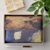 Sterrennacht Vuurtoren Schilderij Decoupage Tissuepapier (Geschenk)