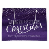 Sterrennacht waterverf Kerst grote geschenktassen Large Cadeautasje (Voorkant)