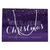 Sterrennacht waterverf Kerst grote geschenktassen Large Cadeautasje (Achterkant)