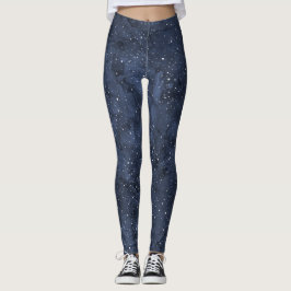 Sterrennacht Waterverf Sky Leggings