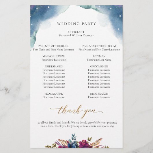 Sterrennacht Waterverf weddenschap (Achterkant)