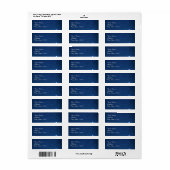 Sterrennacht Weddenschap Etiket (Full Sheet)