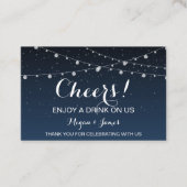 Sterrennacht Wedding Drink Ticket (Voorkant)